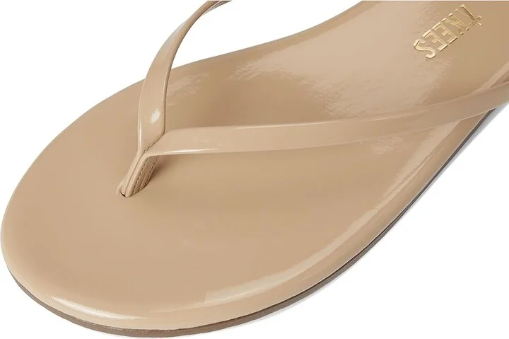 TKEES Foundation Gloss Women's Sandals Sunkissed : 7 B - Medium, Patent Leather/Leather - Image 8