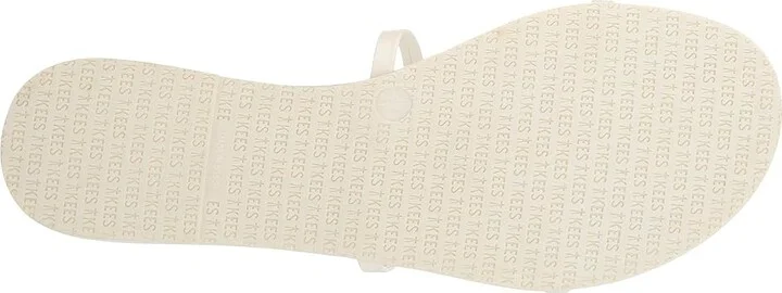 TKEES Gemma Women's Sandals Cream : 5 B - Medium, Synthetic - Image 4