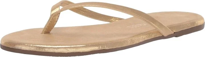 TKEES Glitters Women's Sandals Sandbeam : 7 B - Medium, Leather - Image 2