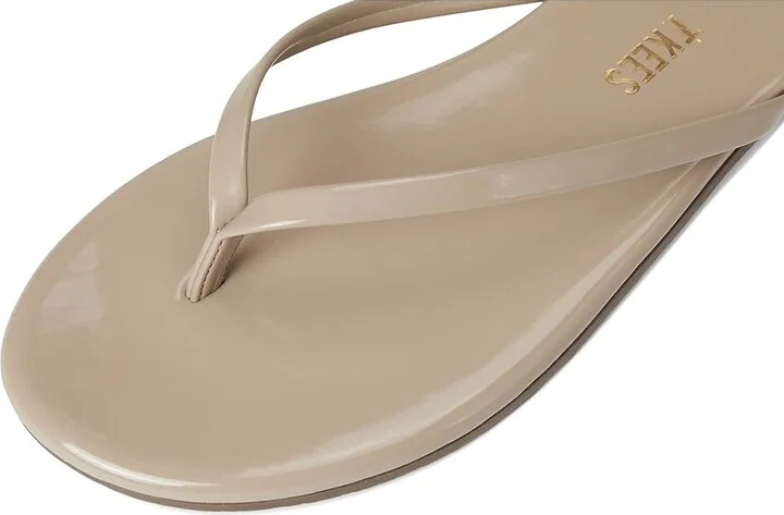 TKEES Glosses Women's Sandals Custard : 7 B - Medium, Patent Leather - Image 8
