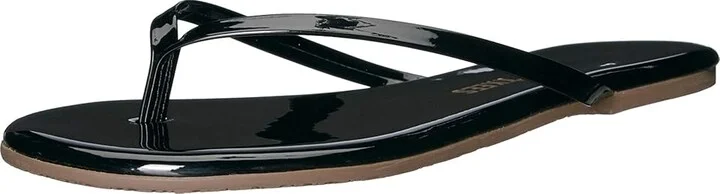 TKEES Glosses Women's Sandals Licorice : 8 B - Medium, Patent Leather - Image 2