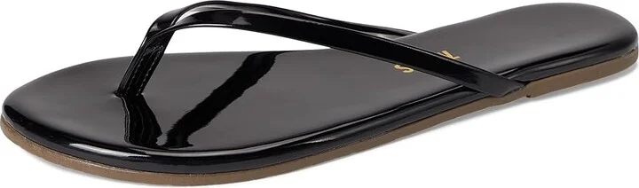 TKEES Glosses Women's Sandals Licorice : 8 B - Medium, Patent Leather - Image 6