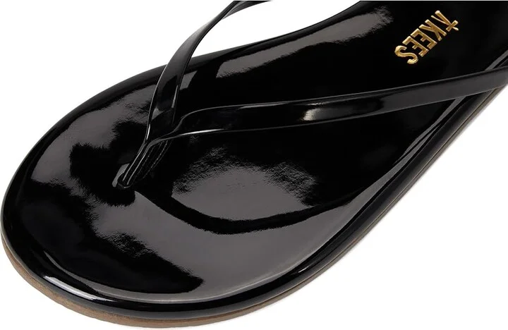 TKEES Glosses Women's Sandals Licorice : 8 B - Medium, Patent Leather - Image 8