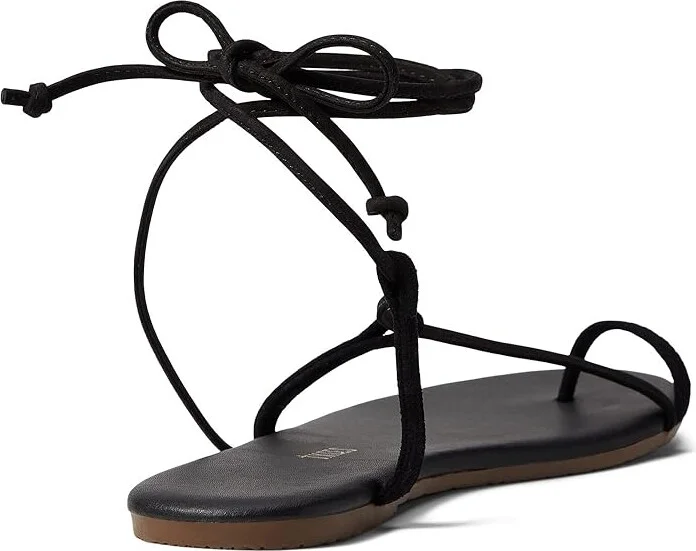 TKEES Jo Women's Sandals Black : 7 B - Medium, Leather - Image 4