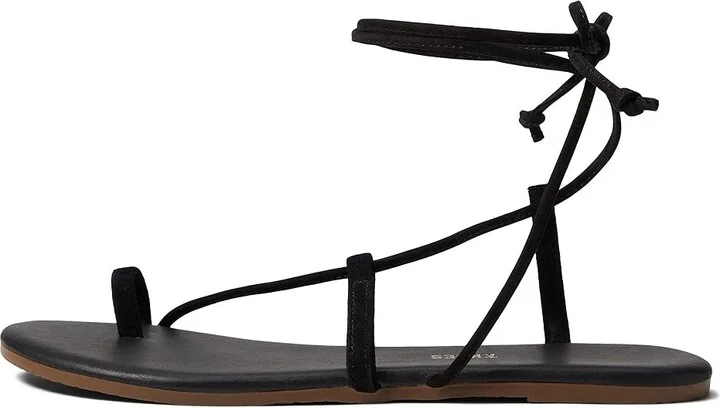 TKEES Jo Women's Sandals Black : 7 B - Medium, Leather - Image 6