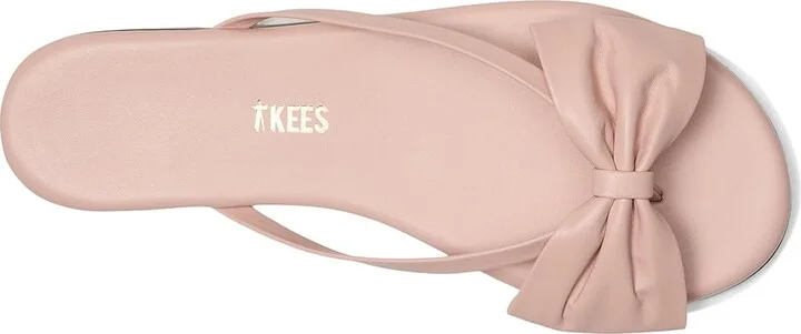 TKEES Lily Oversized Bow Women's Wedge Shoes Ballet Pink : 7 B - Medium, Leather - Image 2