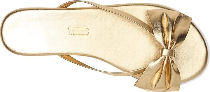 TKEES Lily Oversized Bow Women's Wedge Shoes Blink : 9 B - Medium, Leather - Image 2