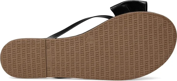 TKEES Lily Oversized Bow Women's Wedge Shoes Sable : 9 B - Medium, Leather - Image 3