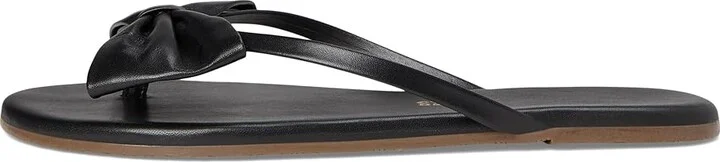 TKEES Lily Oversized Bow Women's Wedge Shoes Sable : 9 B - Medium, Leather - Image 6