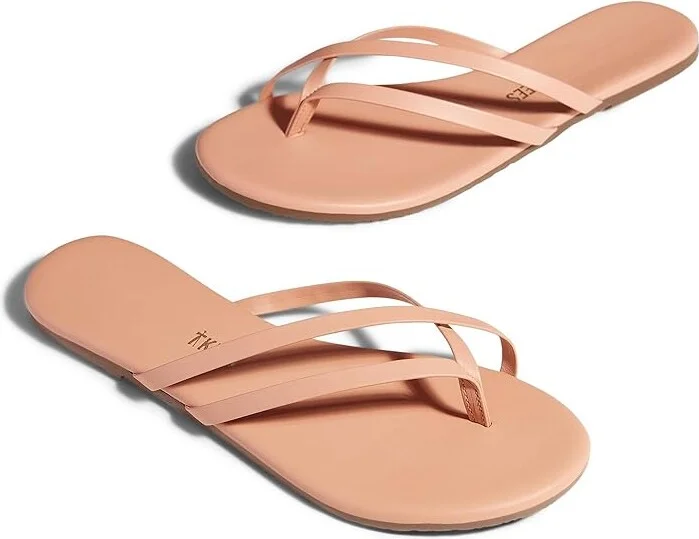 TKEES Liri Women's Shoes Nude Beach : 9 B - Medium, Leather