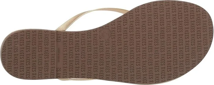TKEES Metallics Women's Sandals Blink : 7 B - Medium, Leather - Image 4