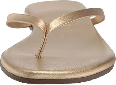 TKEES Metallics Women's Sandals Blink : 7 B - Medium, Leather - Image 6
