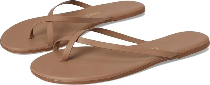 TKEES Riley Women's Sandals Beachbum : 7 B - Medium, Leather