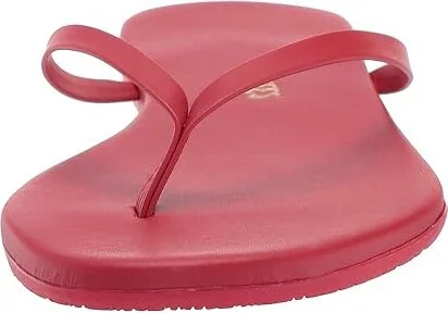 TKEES Solids Women's Sandals Red : 7 B - Medium, Leather - Image 6