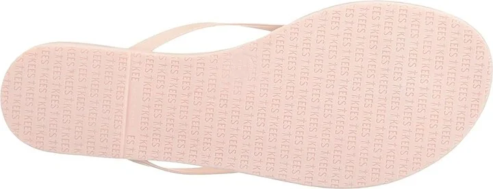TKEES Solids Women's Sandals Soft Pink : 8 B - Medium, Leather - Image 4