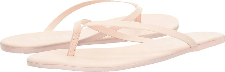 TKEES Solids Women's Sandals Soft Pink : 8 B - Medium, Leather