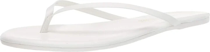 TKEES Solids Women's Sandals White : 5 B - Medium, Leather - Image 2
