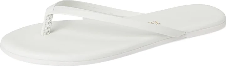 TKEES Solids Women's Sandals White : 5 B - Medium, Leather - Image 6