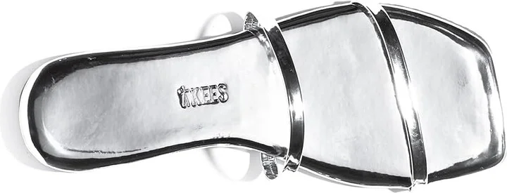 TKEES Square Toe Gemma Mirror Women's Shoes Chrome : 9 B - Medium, Leather/Rubber - Image 2