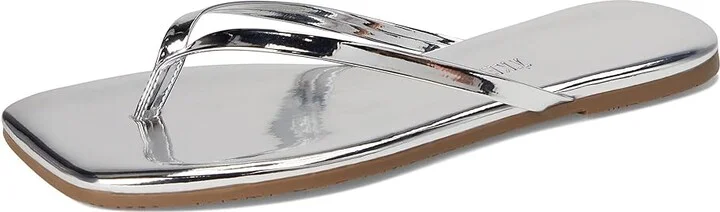 TKEES Square Toe Lily Mirror Women's Shoes Chrome : 6 B - Medium, Leather/Rubber - Image 5