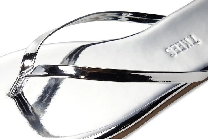 TKEES Square Toe Lily Mirror Women's Shoes Chrome : 6 B - Medium, Leather/Rubber - Image 7