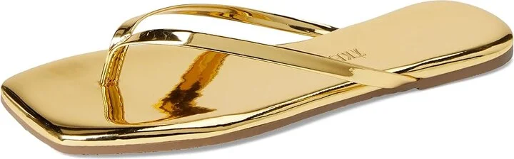 TKEES Square Toe Lily Mirror Women's Shoes Gold : 7 B - Medium, Leather/Rubber - Image 5