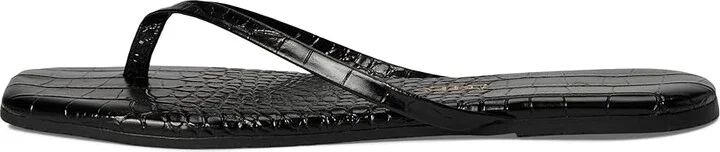 TKEES Square Toe Lily Women's Shoes Sable Croc : 7 B - Medium, Leather - Image 6