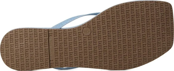 TKEES Square Toe Lily Women's Shoes Washed Denim : 10 B - Medium, Leather - Image 2