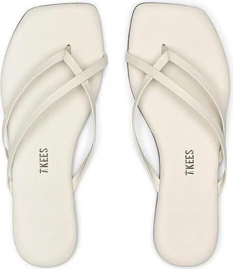 TKEES Square Toe Liri Women's Shoes Cream : 11 B - Medium, Leather/Rubber - Image 2