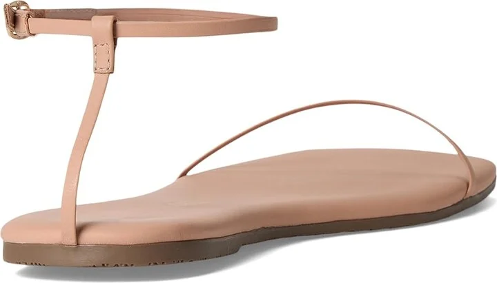 TKEES Square Toe Twiggy Women's Sandals Nude Beach : 9 B - Medium, Leather - Image 4