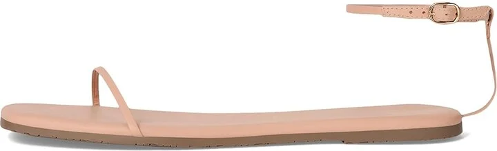 TKEES Square Toe Twiggy Women's Sandals Nude Beach : 9 B - Medium, Leather - Image 6