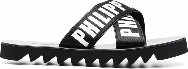 TM Gummy leather slides