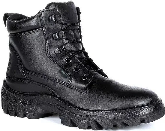 TMC FQ0005019 Men's 9 Black Leather Safety Toe Public Service Boots Rock61