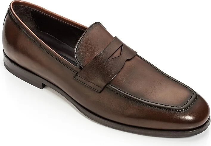 To Boot New York Men's Ronny Apron Toe Penny Loafers
