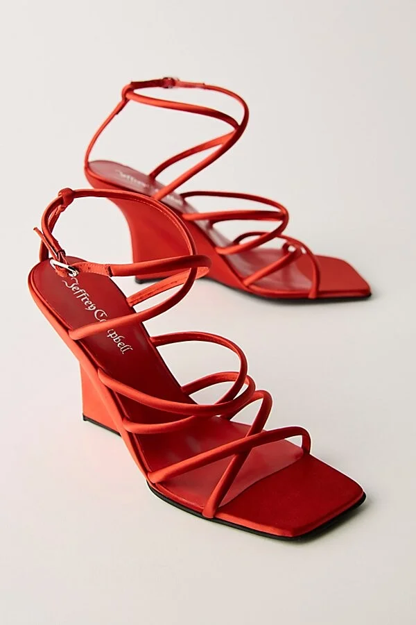 To The Sky Strappy Wedges - Image 3