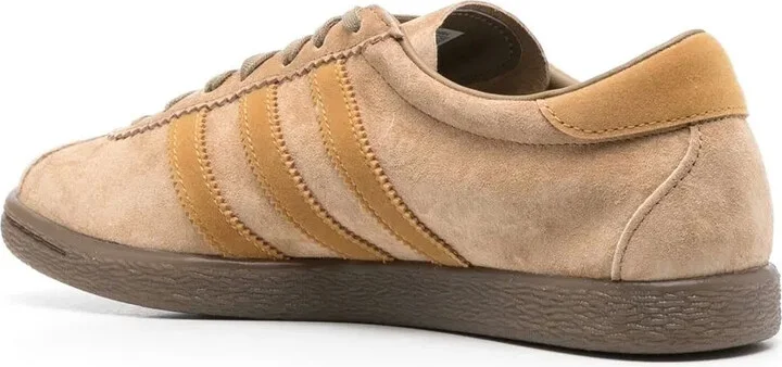 Tobacco 3-stripes leather sneakers - Image 3