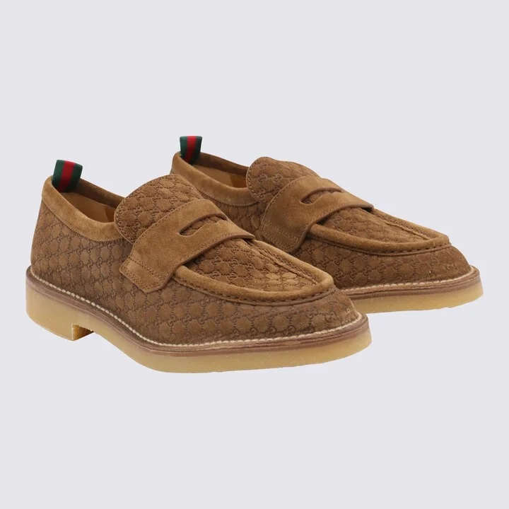 Tobacco Leather Loafers - Image 2
