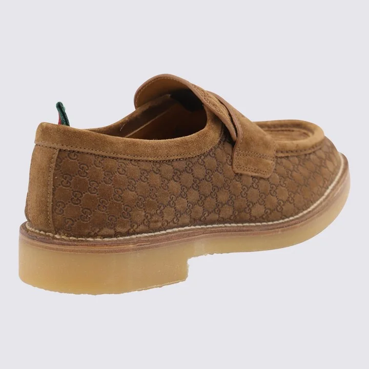 Tobacco Leather Loafers - Image 3