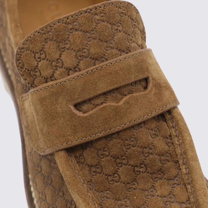 Tobacco Leather Loafers - Image 4