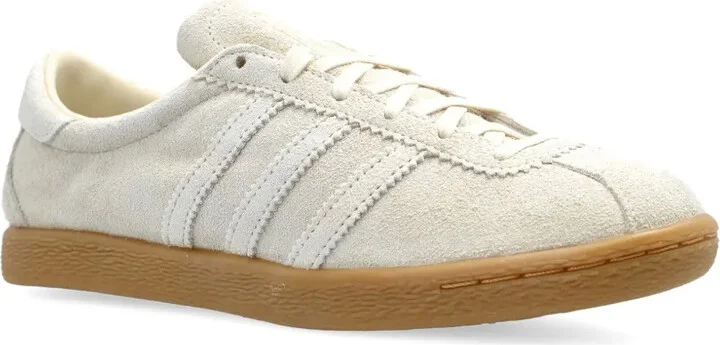 Tobacco suede low-top sneakers - Image 2