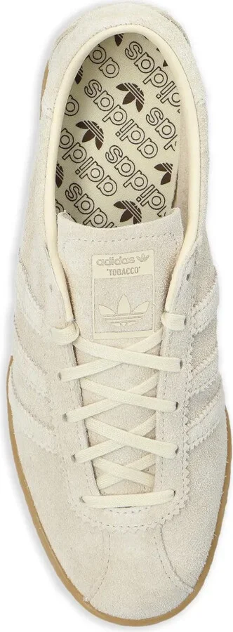 Tobacco suede low-top sneakers - Image 4