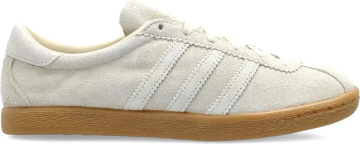 Tobacco suede low-top sneakers