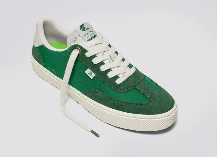 TOCA Abundant Green Suede Green Nylon Sneaker Men - Image 4