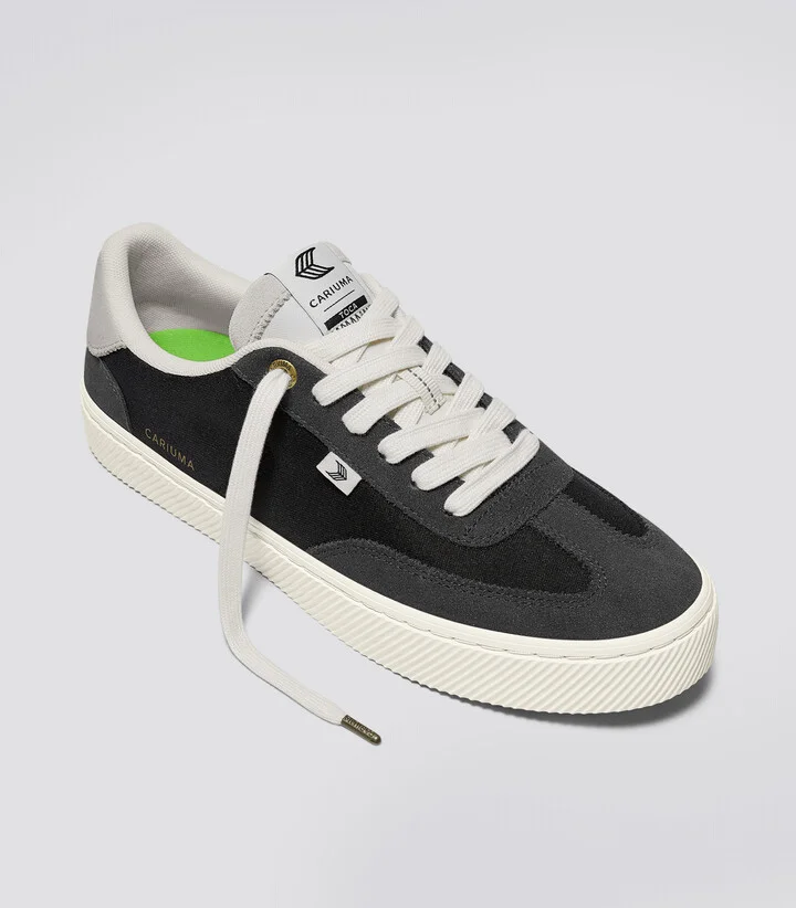 TOCA Ash Grey Suede Black Nylon Sneaker Men - Image 2