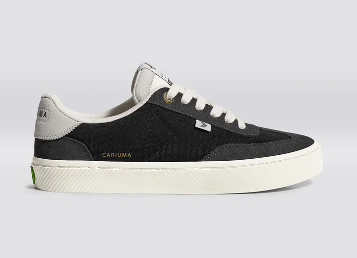 TOCA Ash Grey Suede Black Nylon Sneaker Men - Image 3