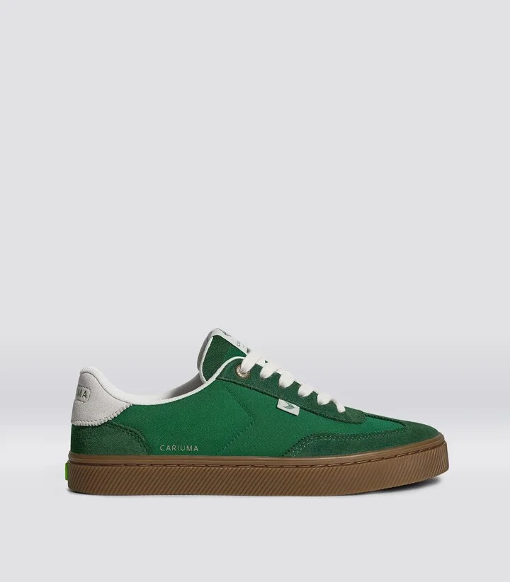 TOCA Gum Green Nylon and Suede Sneaker Men