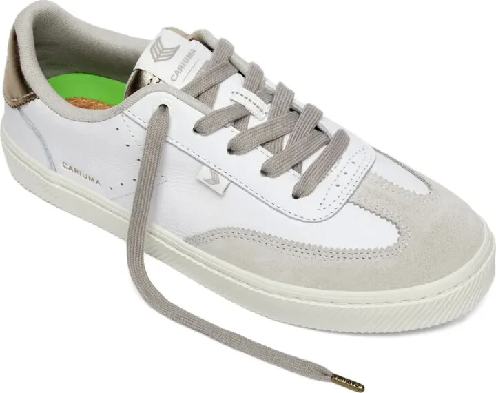 Toca metallic-detail leather sneakers - Image 2