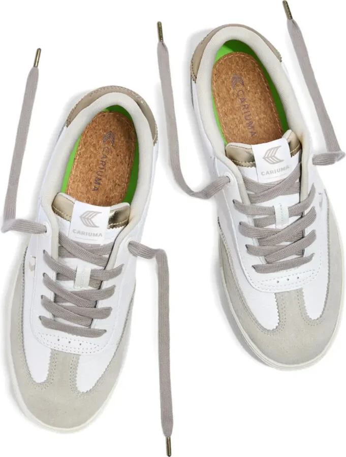 Toca metallic-detail leather sneakers - Image 3