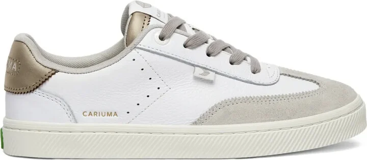 Toca metallic-detail leather sneakers
