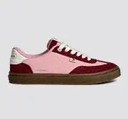 TOCA Teak Bright Rose Nylon Cabernet Red Suede Sneaker Men - Image 3
